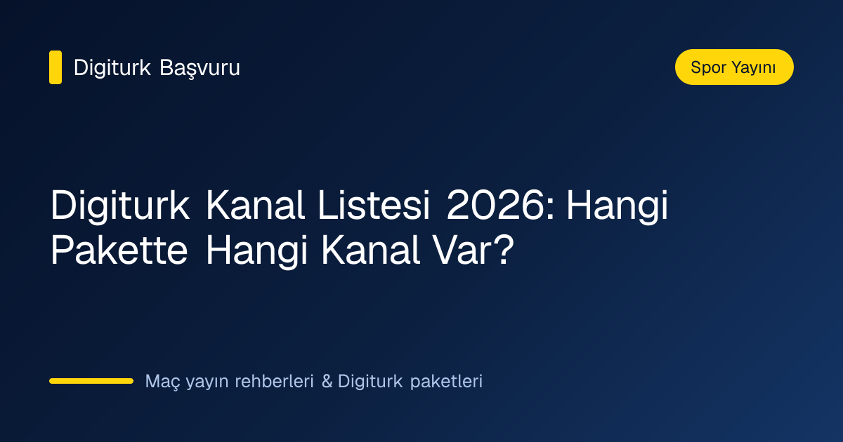 Digiturk kanal listesi kategorileri: spor, film, dizi, belgesel ve çocuk kanalları